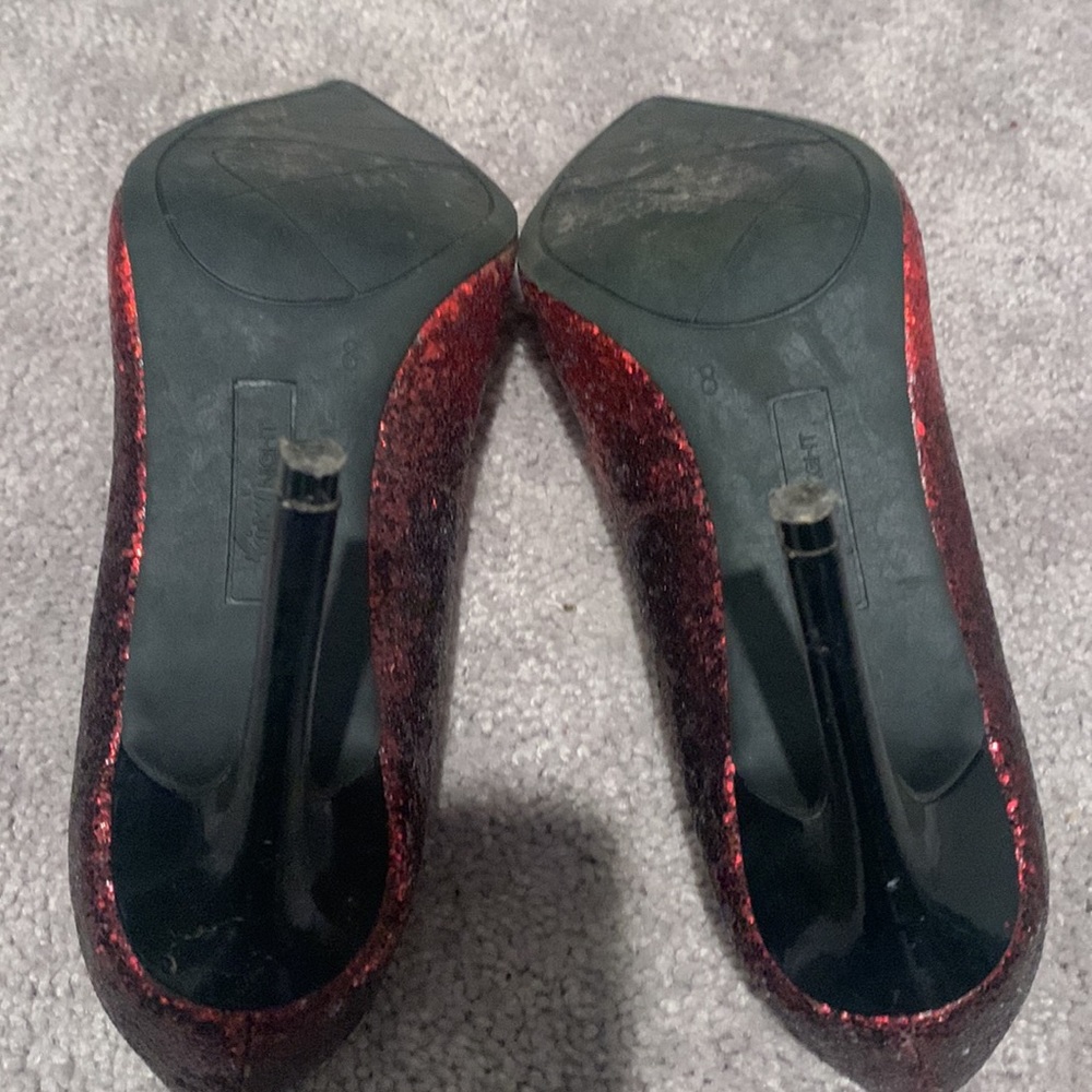 Fiona Night red sparkly heels size 8 - Picture 5 of 6